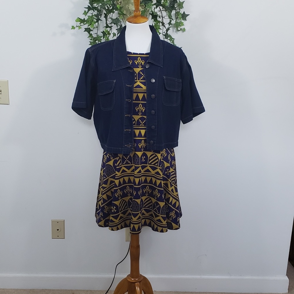 VENEZIA JEANS cropped denim shirt